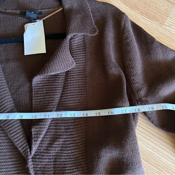 NWT H&M Brown Belted Wrap Jacket Coat Medium - Picture 7 of 8